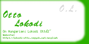 otto lokodi business card
